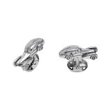 Deakin & Francis Bugatti Type 57 Aluminium Dome Cufflinks