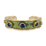 Victor Velyan Blue Sapphire cuff