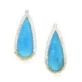 Victor Velyan Turquoise earring drops