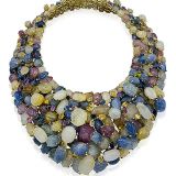 Tony Duquette Multi Sapphire Necklace