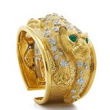 David Webb Kingdom Leopard Cuff