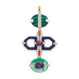 David Webb Totem Pendant