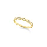 KC Diamond Marquise Shaped Stackable Ring