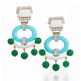 David Webb Pagoda Earrings