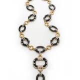 David Webb Black Streamline Necklace