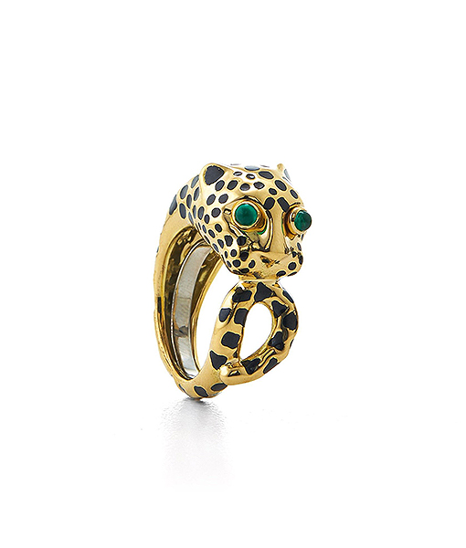 David Webb Leopard Ring