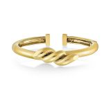 David Webb Twisted Nail Bangle Hammered