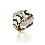 David Webb Chevron Ring