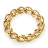 David Webb Bent Nail Link Bracelet