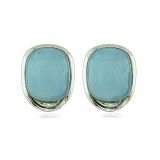 Tony Duquette Chalcedony Earrings