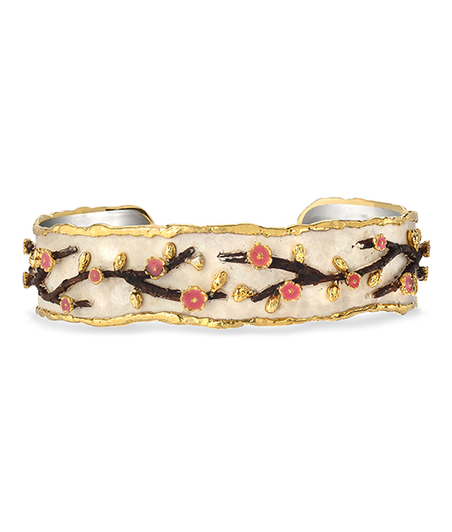 Victor Velyan Cherry Blossom Narrow Cuff