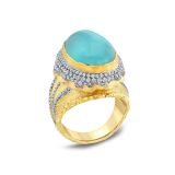 Victor Velyan Opal and Diamond Ring