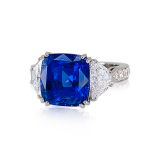 Cayen Collection Blue sapphire and Diamond Ring