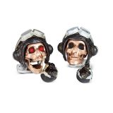 Deakin & Francis Limited Edition LED Pilot Skull Cufflinks