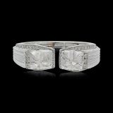 David Webb Carved Rock Crystal and Diamond Bracelet