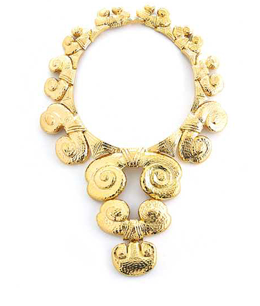 David Webb Cloud Collar Hammered Necklace