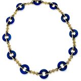 David Webb Lapis Lazulli Hoop Necklace