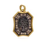 Erica Molinari Shield Tree of Life Diamond Pendant