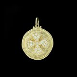 Erica Molinari Double Maltese Cross Diamond Pendant