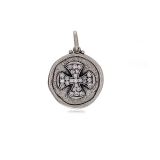 Erica Molinari Double Maltese Cross Diamond Pendant