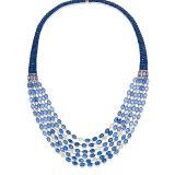 Etho Maria Blue Sapphire Diamond Necklace