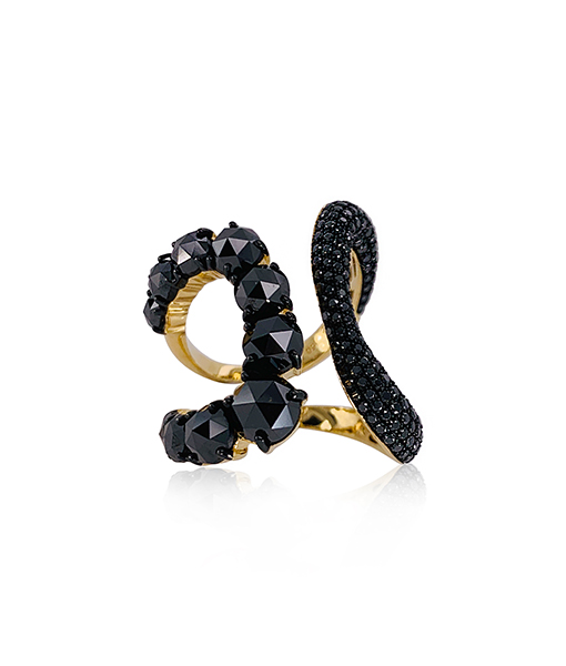 Etho Maria Black Diamond Ring