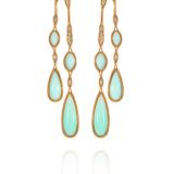 Fernando Jorge Chrysoprase Diamond Earrings