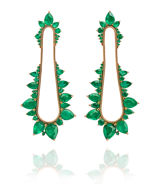 Fernando Jorge Electric Shock Emerald Earrings