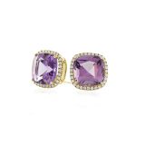 Goshwara Amethyst Diamond Earrings