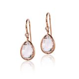 Goshwara Rock Crystal Diamond Earrings