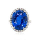 Cayen Collection Sapphire and Diamond Ring #