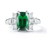 Oscar Heyman Tsavorite and Diamond Ring