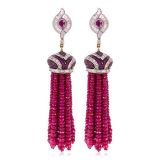 Ruby Diamond Earrings