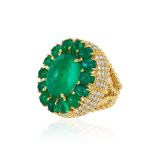 Andreoli Certified Emerald Ring