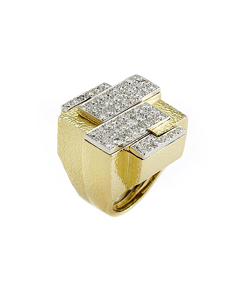 David Webb 57th Street Neon Lights Ring