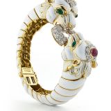 David Webb Twin Lion Bracelet