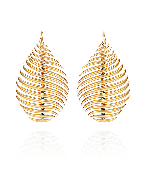 Fernando Jorge Flame Earrings Yellow