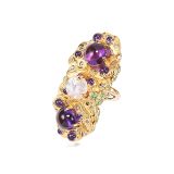 Sylvie Corbelin Double Pansy Ring