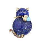 Sylvie Corbelin Petit Chat Bleu Lapis Ring