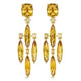 Tony Duquette Citrine Earrings