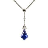 Ara Vartanian Tanzanite and Diamond Necklace