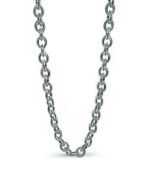 Stephen Dweck Beaded Oval Link Chain Necklace