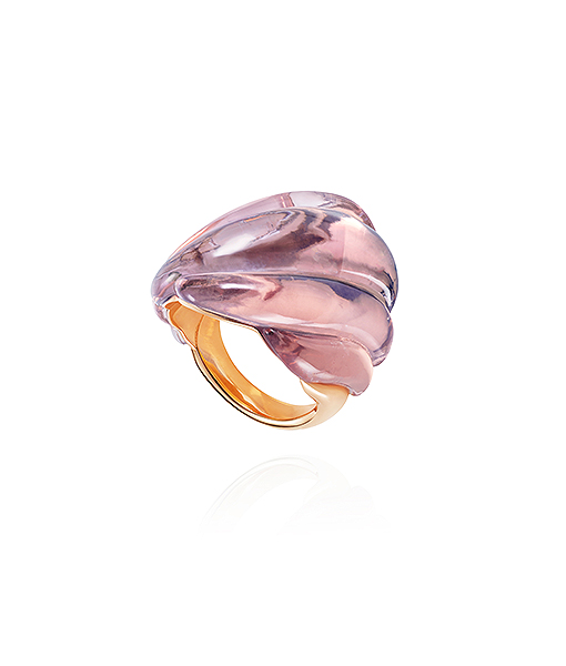 Fernando Jorge Glame Rose Gold Amethyst Ring