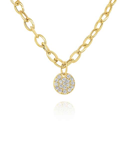 Kc Designs Diamond Disc Pendant Necklace