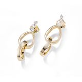 Mattioli Aspis Diamond Earrings in Yellow Gold