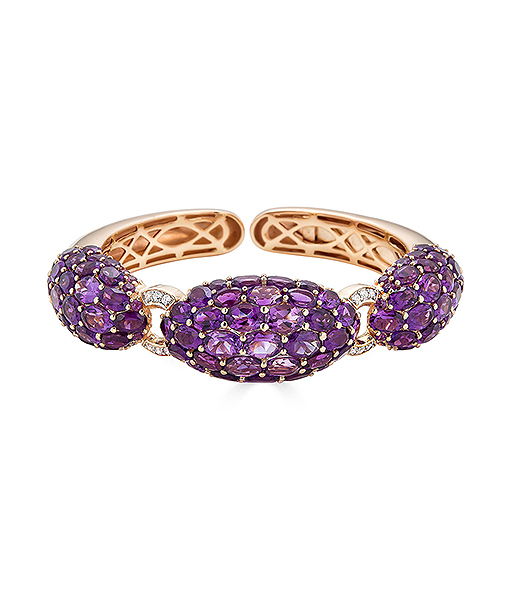 Piranesi Amethyst and Diamond Bracelet