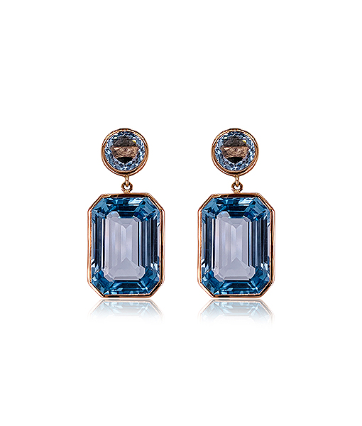 Piranesi Blue Topaz Earrings