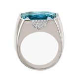 Piranesi Blue Topaz and Diamond Ring