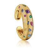 Verdura Fulco Mosaic Cuff Colored Gems