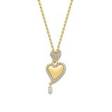 Buddha Mama Diamond Heart Pendant